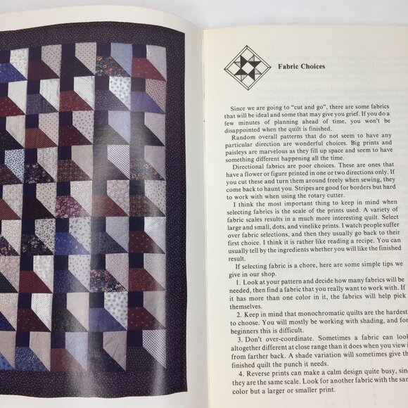 Vintage 1986 Template-Free Quiltmaking Trudie Hughes Quilting Pattern Ideas Book - Picture 5 of 11
